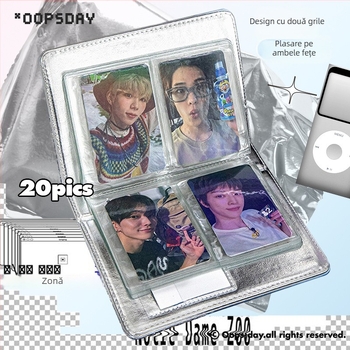 OOPSDAY Album Carduri Odihnă — Mini-album foto inspirat de idolul american, pagini fixe în stil iPod, 20 de pagini, husă PU