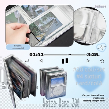 OOPSDAY Album Carduri Odihnă — Mini-album foto inspirat de idolul american, pagini fixe în stil iPod, 20 de pagini, husă PU