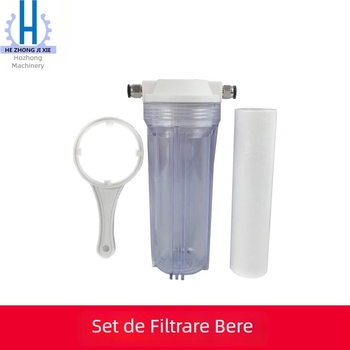 Set filtre bere artizanal cu sticlă de filtrare transparentă, cartuș de filtrare, filtru pentru must și unealtă de deschidere a butoiului