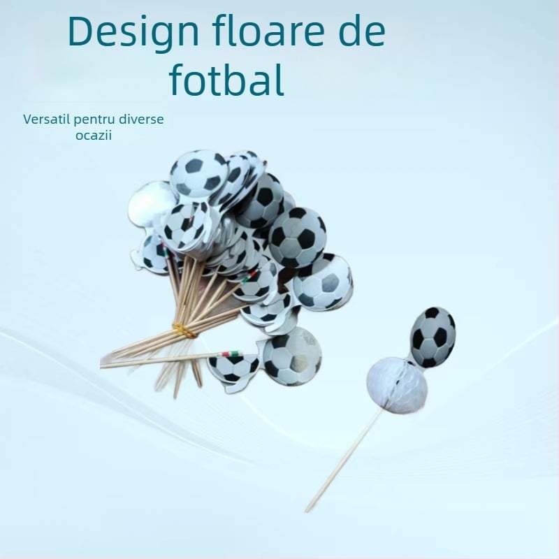 Bețișoare de fructe din lemn, de unică folosință – bețișoare creative pentru cocktailuri și platouri cu deserturi, inserții pentru înghețată, decor pentru Cupa Mondială