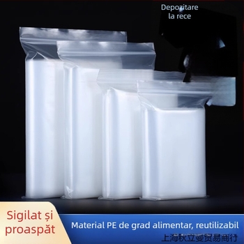 Pungi de congelare alimentare pentru uz casnic, pentru carne și fructe de mare, transparente, groase pentru păstrarea prospețimii în frigider