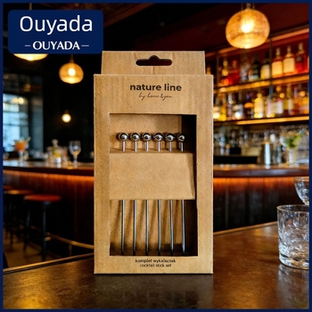 Set de frigărui din oțel inoxidabil pentru bar și cocktailuri – furculițe de fructe metalice, design creativ