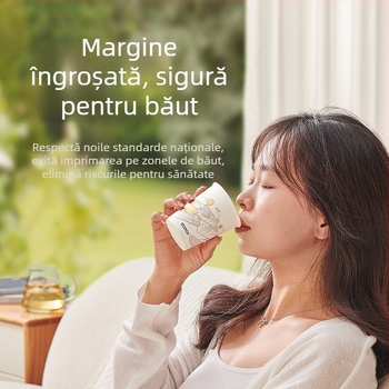 Pahar de unică folosință din hârtie, gros, cu strat alimentar, anti-arzare, pentru acasă și birou (ceai și apă)