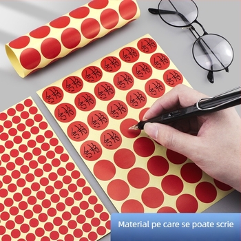 Etichete colorate, etichete de identificare autoadezive scrise de mână, marcaje lunare cu puncte, etichete circulare de sigilare, etichete autoadezive personalizabile