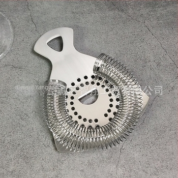 Filtru Hawthorne pentru cocktail din oțel inoxidabil, stil european, plasă fină 304