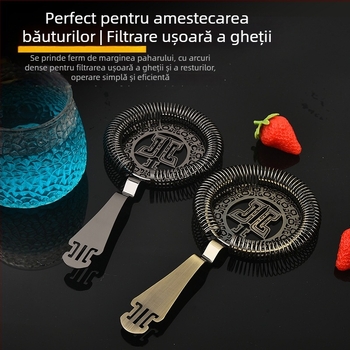 Filtru pentru gheață, model antic, din oțel inoxidabil 304, pentru bar