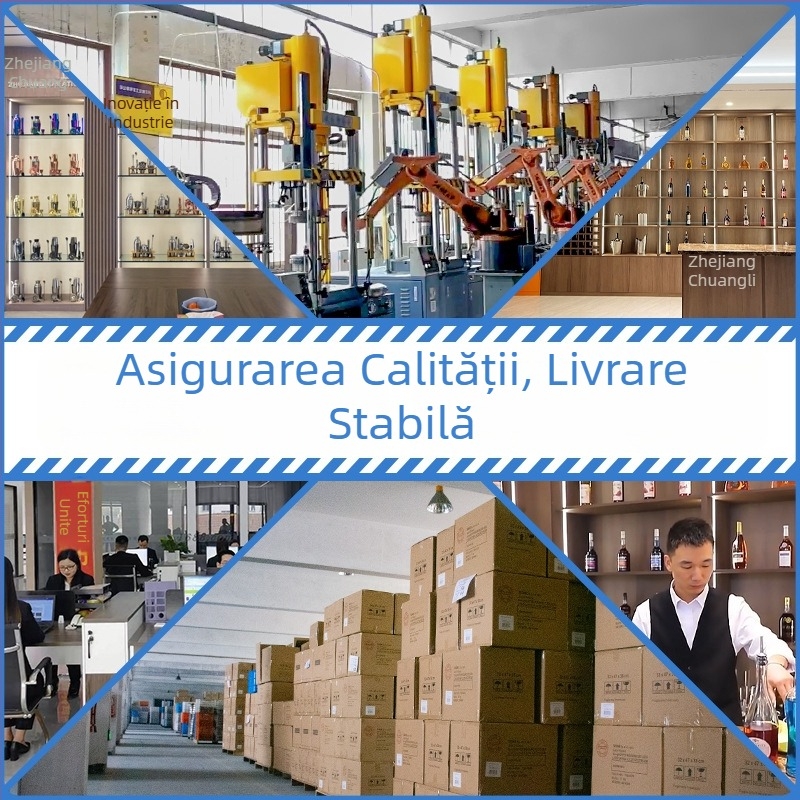 Set de bar din oțel inoxidabil cu suport din bambus, 17 piese, pentru cocktailuri și ceai cu lapte
