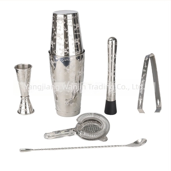 Set Boston shaker din oțel inoxidabil cu logo gravat – instrumente profesionale pentru cocktailuri