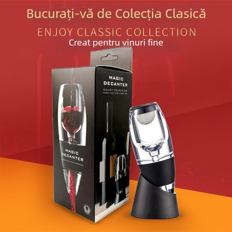 Decantor magic rapid pentru vin roșu, personalizare creativă în cutie cadou