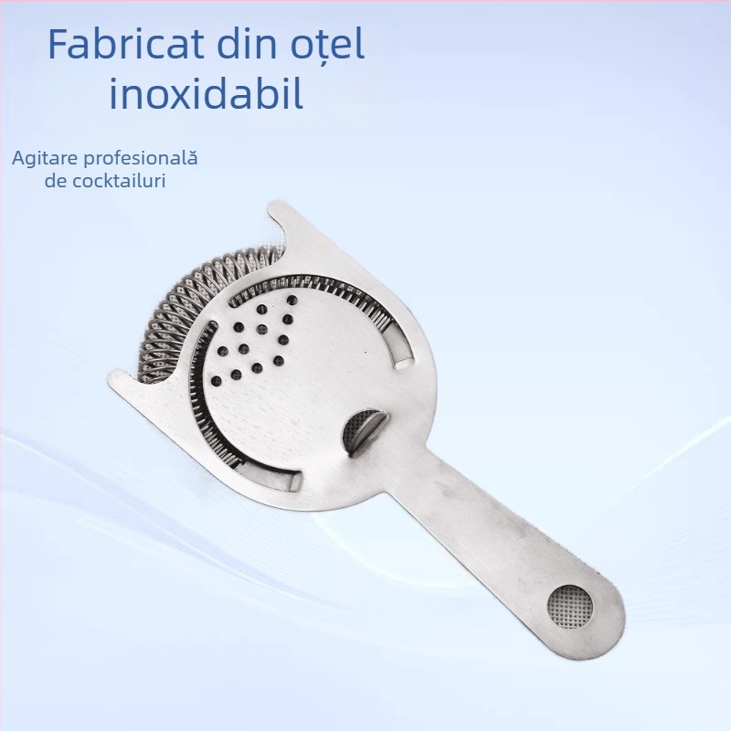 Filtru pentru gheață de cocktail din oțel inoxidabil