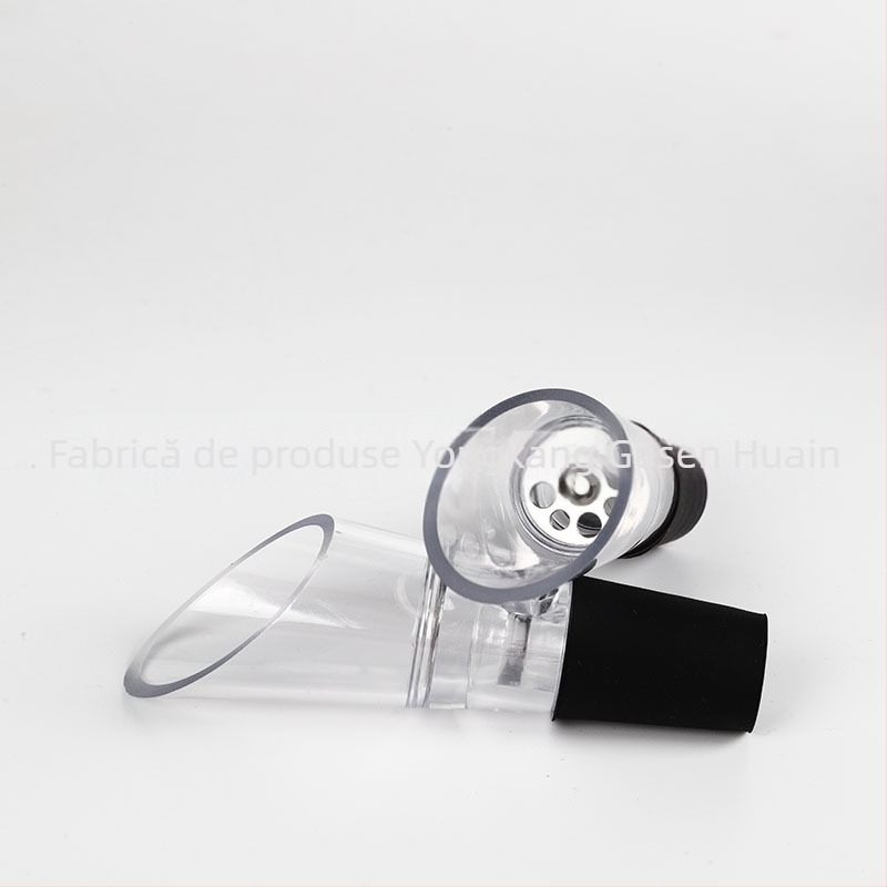 Decantor pentru vin din plastic, negru, capacitate 1–100 ml
