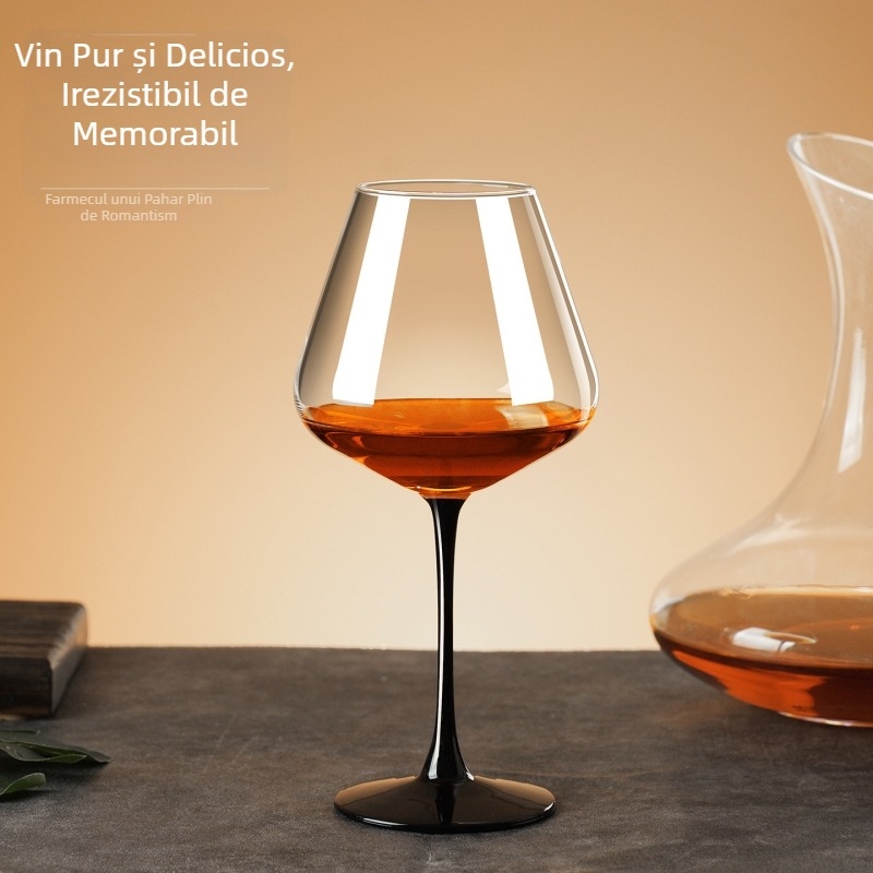 Pahare de vin roșu din cristal Burgundy, mari, set cadou 2 sau 6 bucăți, cu tulpini înalte, stil european, pentru uz casnic