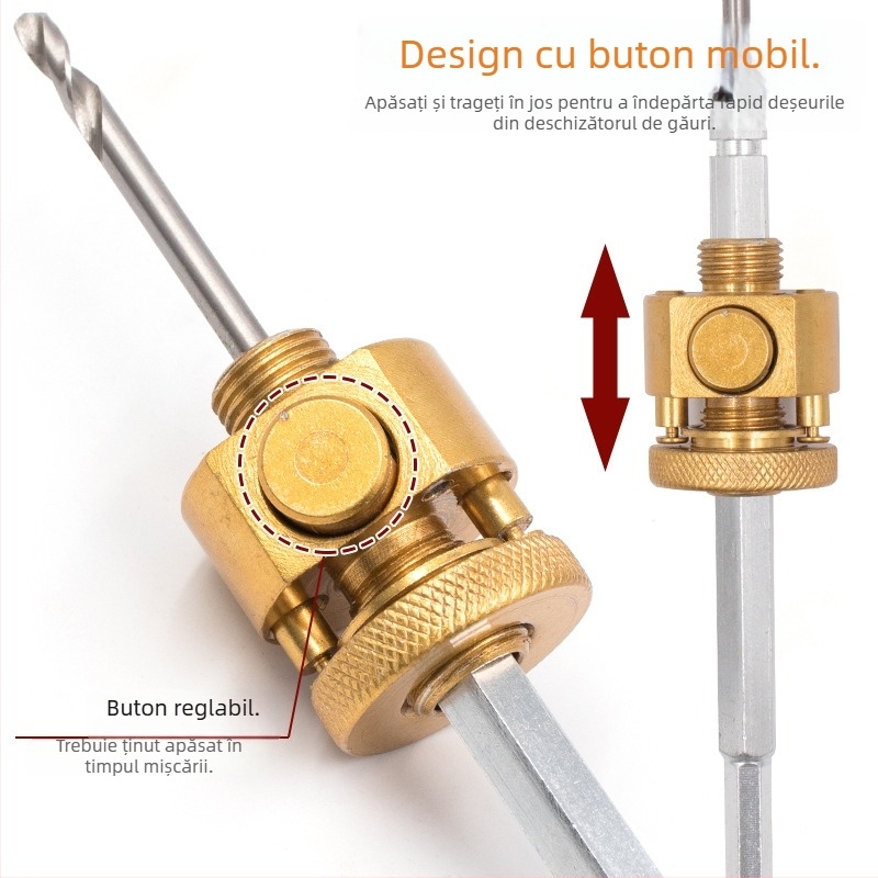 Spot pentru gips-carton cu perforator bi-metalic și tijă de extensie cu eliberare rapidă