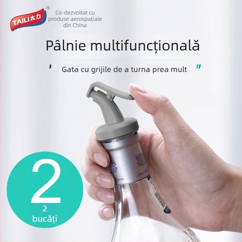 Stopper de bucătărie etanș pentru vin roșu, dop creativ pentru sticla de vin, turnător pentru oțet și sos de soia