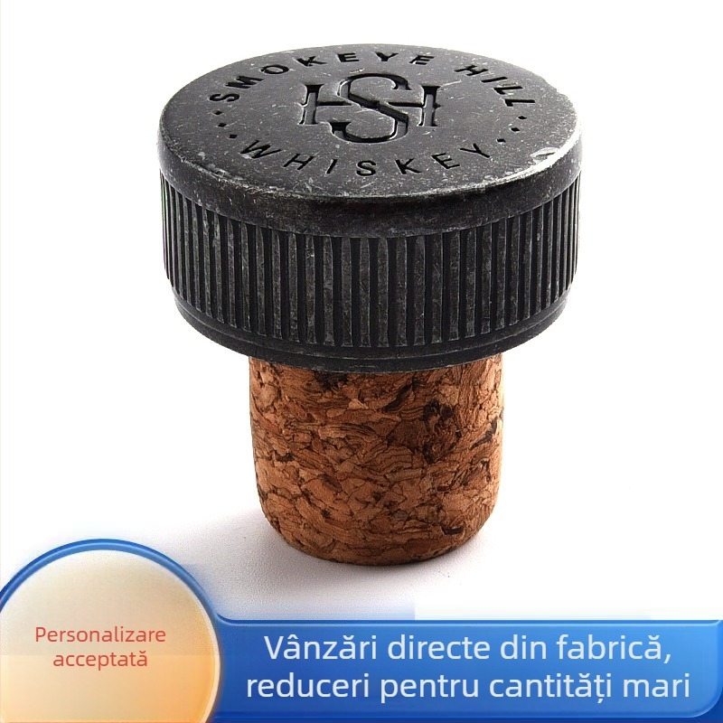 Set dopuri pentru sticle de vin – dop în formă de plută, etanșare universală