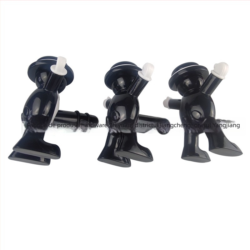 Set dop pentru vin roșu cu deschizător 3D, figură mică roșie și sigilare pentru păstrarea vinului