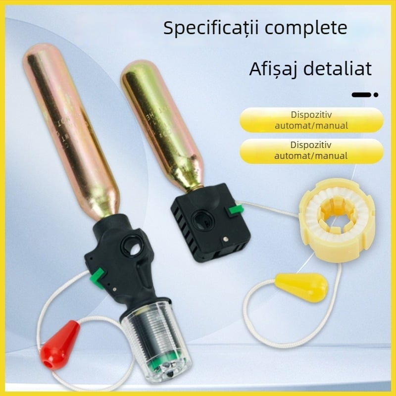 Cilindru de gaz CO2 pentru vestă de salvare gonflabilă, 33 g sau 24 g, pastilă cu element sensibil la apă, accesoriu pentru vestă