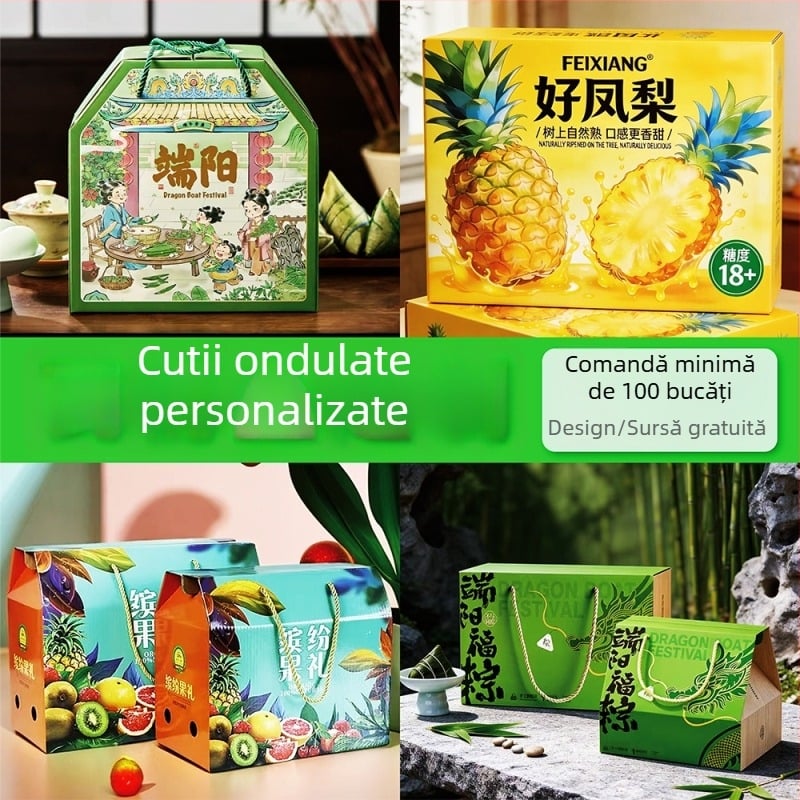 Cutie personalizată de ambalare din carton ondulat, cutie dreptunghiulară extrem de rigidă pentru ceai, capac în stil acoperiș, cutie cadou colorată, producție în loturi mici