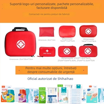 Kit portabil de prim ajutor, personalizat cu componente 8/21, set de supraviețuire pentru călătorii în aer liber, kit de urgență pentru vehicul