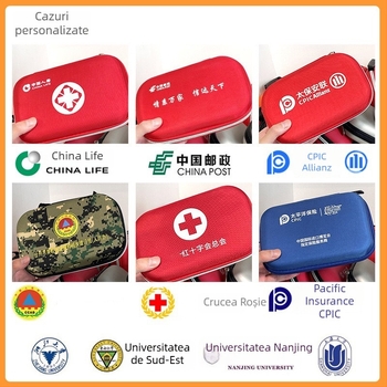 Kit portabil de prim ajutor, personalizat cu componente 8/21, set de supraviețuire pentru călătorii în aer liber, kit de urgență pentru vehicul