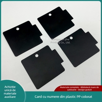 Placă de culoare din plastic PP, cu foiță aurie pe bază neagră din PVC; placă de număr imprimată din plastic dur