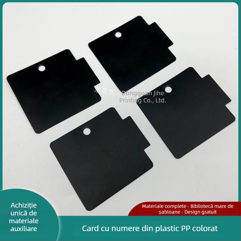 Placă de culoare din plastic PP, cu foiță aurie pe bază neagră din PVC; placă de număr imprimată din plastic dur