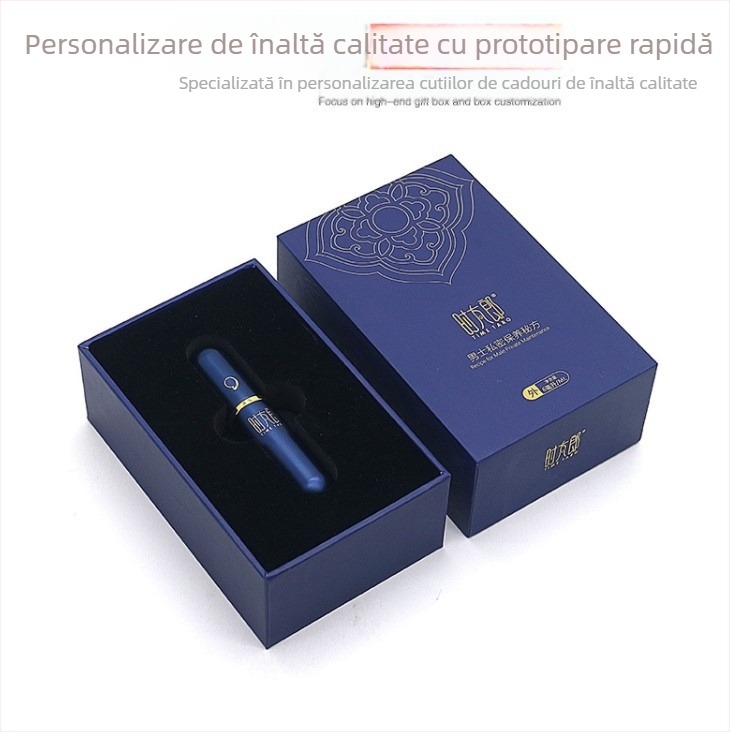 Cutie cadou de ceai cu deschidere dublă, capac și mâner, cutie colorată cu capac rabatabil, pentru loturi mici, realizată cu senzație premium