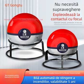 Tianyu balon automat de stingere a incendiilor cu autoexplozie, aruncare, 1,3 kg pulbere uscată, fixat pentru agățare, dispozitiv automat de stingere