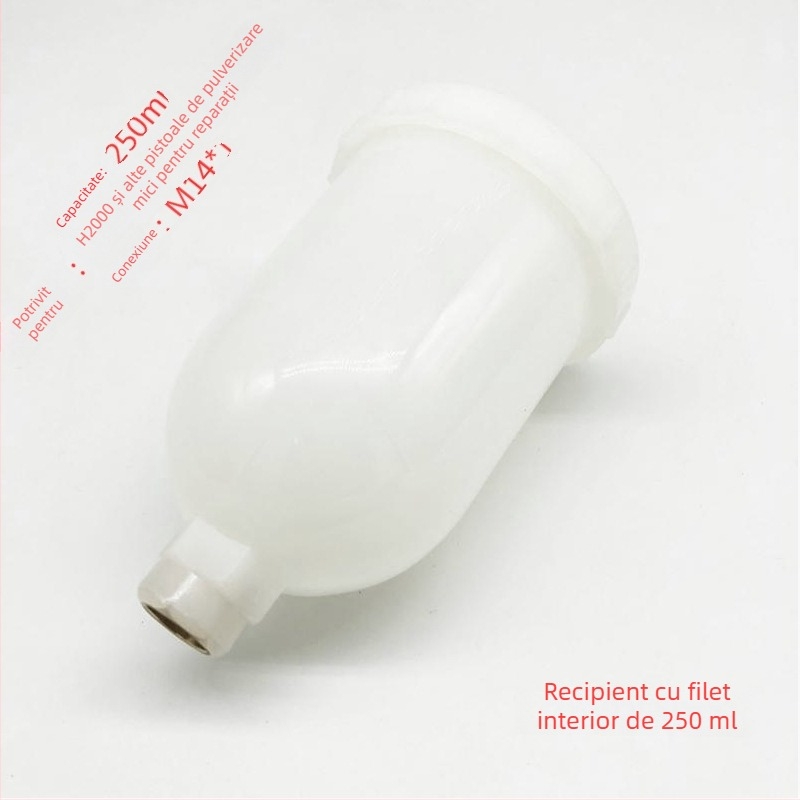 Rezervor superior pentru pistol de vopsire, cu cupă din plastic și filet intern/extern — accesorii pentru pistol
