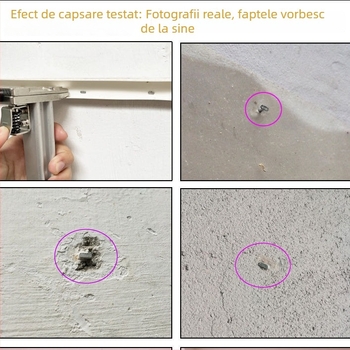 ST18 Pistol de cuie cu bandă metalică – unealtă manuală, semi-automat pentru fixarea canalelor de cablu pe pereți din ciment