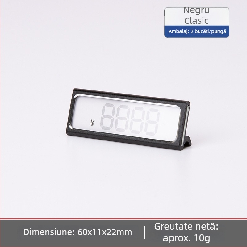 Panou metalic pentru prețuri cu etichetă digitală de preț pentru vin, bijuterii și ceai