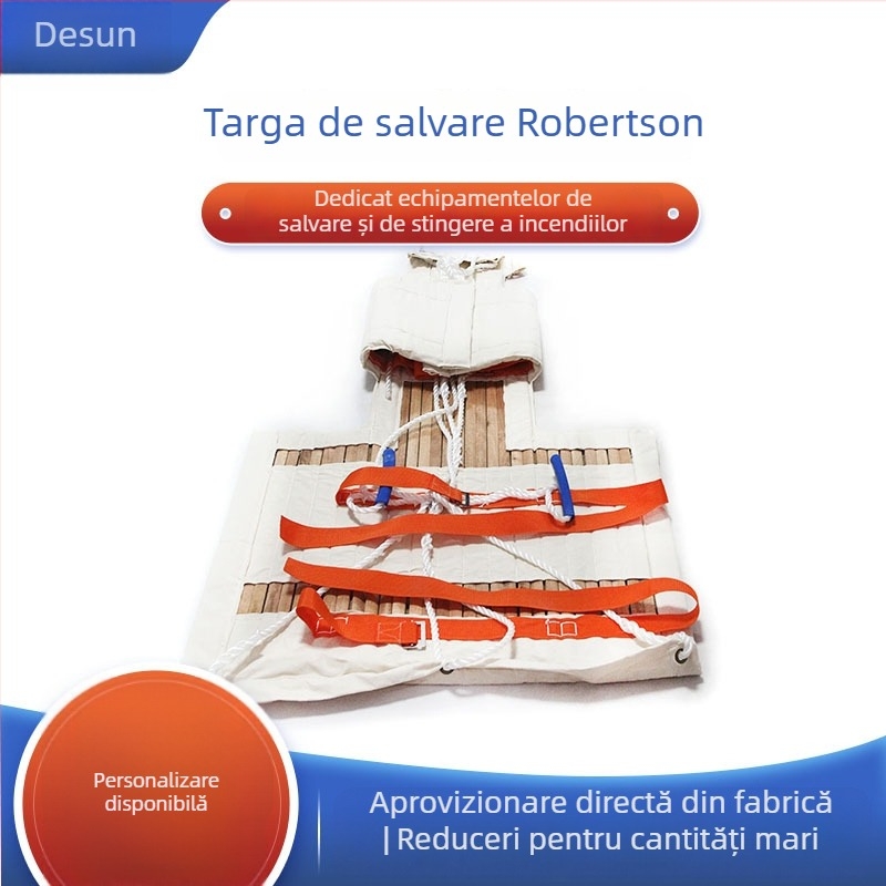 Targa Robertson pentru salvare maritimă – targă pliabilă din pânză, pentru intervenții de salvare pe apă, construcție din nylon, portabilă