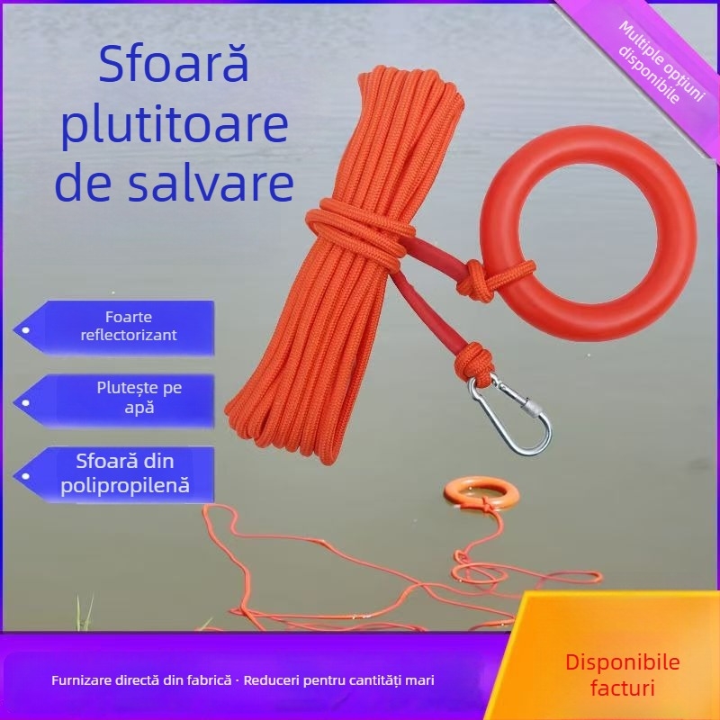 Sfoară plutitoare de salvare, reflectorizantă, pentru înot și utilizare în aer liber – rezistentă