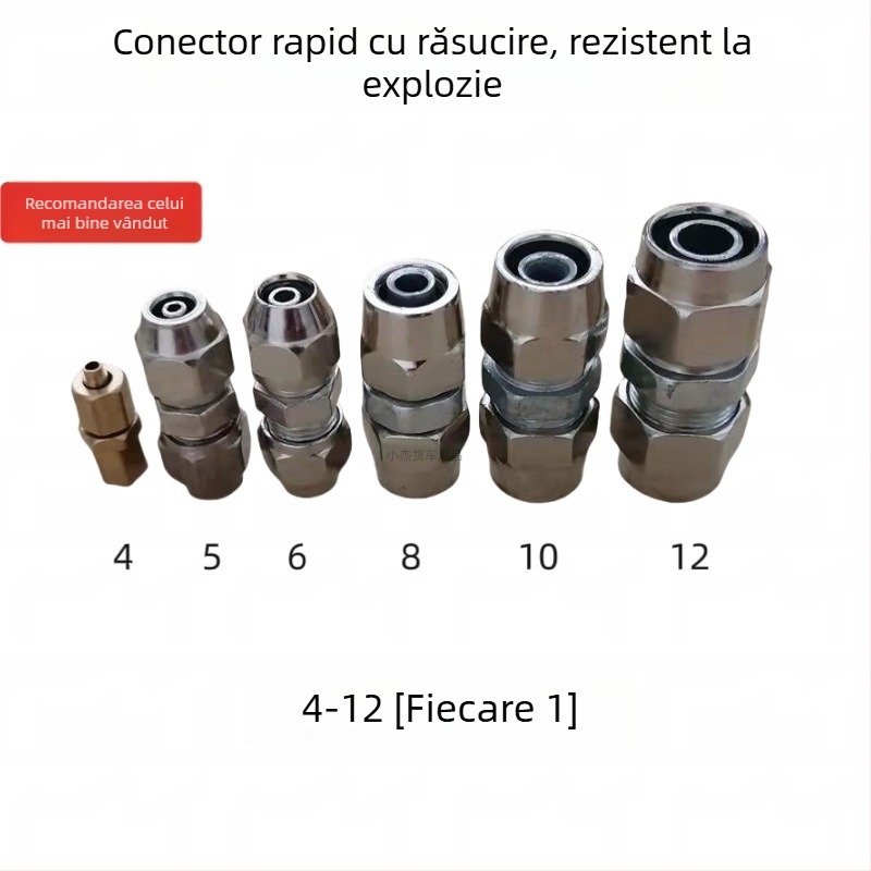 Set de cuplaje rapide pentru furtun de aer, 4–16 mm, pentru camioane și remorci