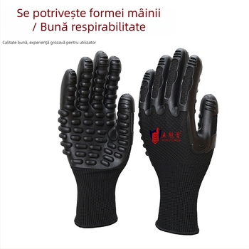 Mănuși antivibrație industriale, respirabile, pentru șantier, anti-derapare și rezistente la uzură