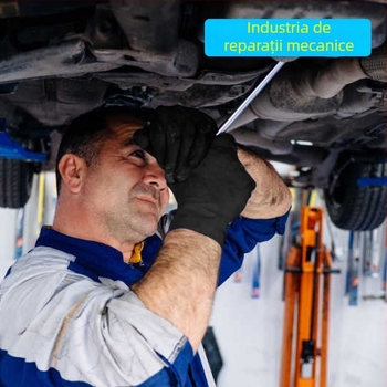Mănuși din nitril, de unică folosință, rezistente la ulei și impermeabile, de calitate alimentară, anti-alunecare, compatibile cu ecranul tactil