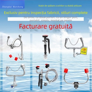 Stație de spălat ochi de birou, cu o singură duză, pentru laborator