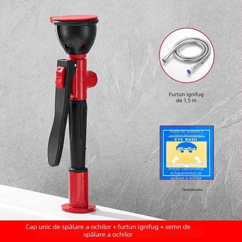 Stație personalizată de spălare a ochilor, unitate portabilă cu un singur port, stație de spălare de laborator cu două porturi, capac de protecție împotriva prafului