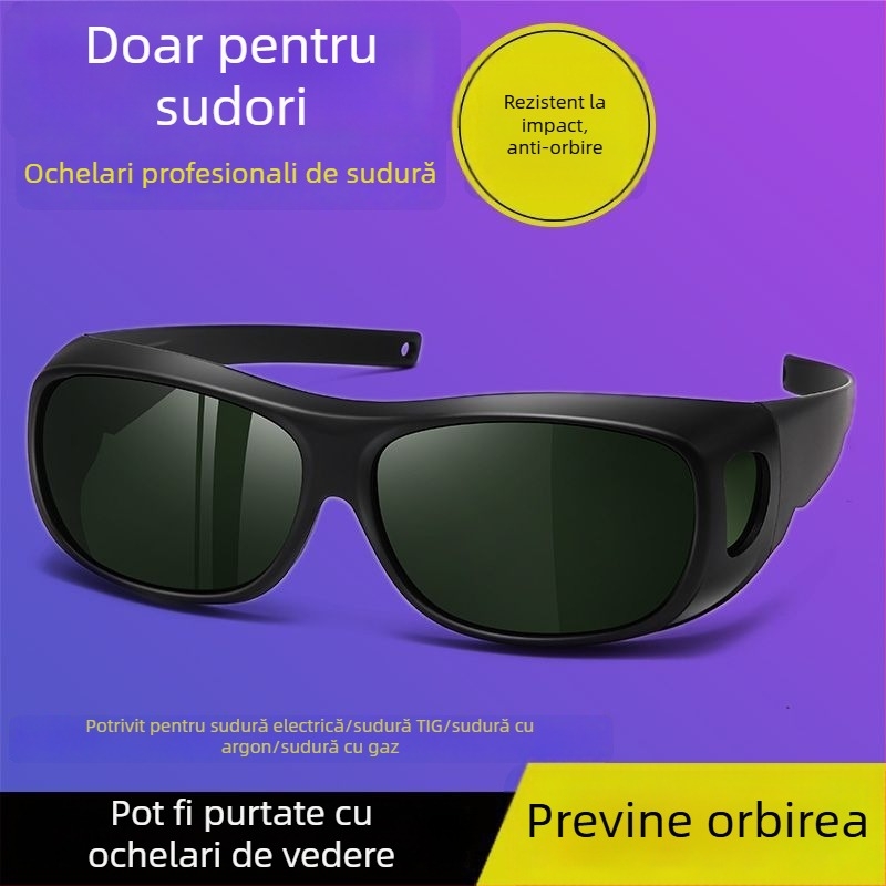 Ochelari de protecție pentru sudură, stil nou, pentru sudură electrică, cu laser și TIG – protecție antireflexie