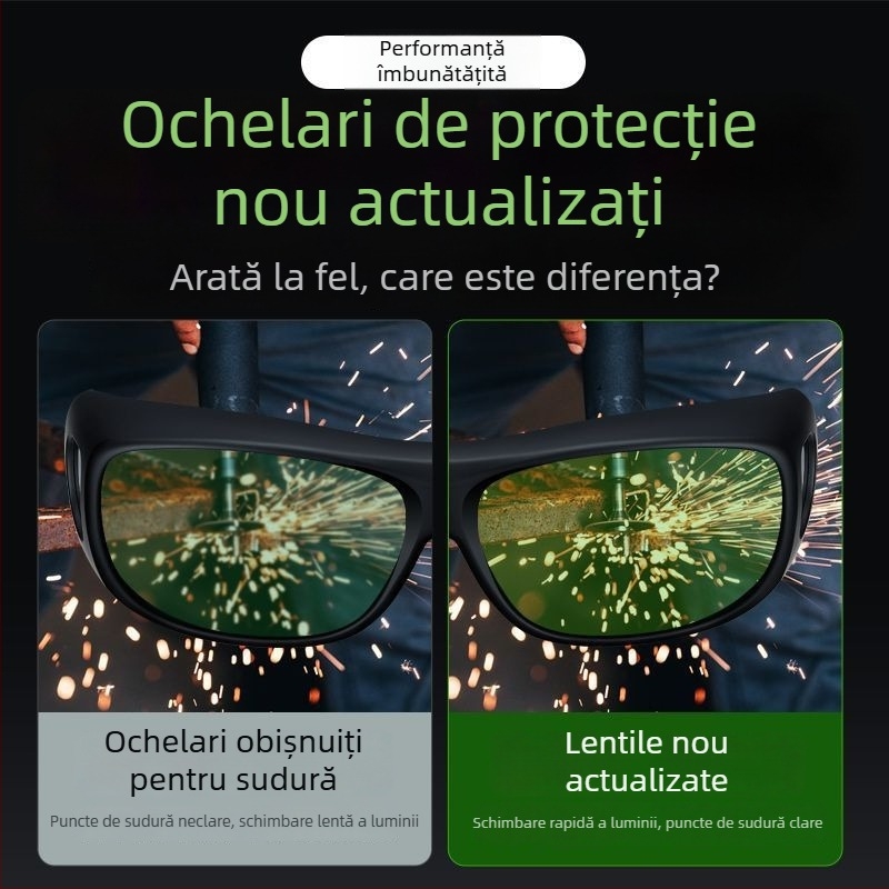 Ochelari de sudură pentru muncitori — protecție oculară pentru sudare cu laser și TIG, anti-reflexie, protecție împotriva oboselii ochilor, ochelari arc de argon