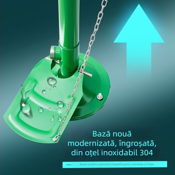 Spălător ocular de urgență din oțel inoxidabil 304, model compozit, pentru laboratoare, uzine chimice și șantiere