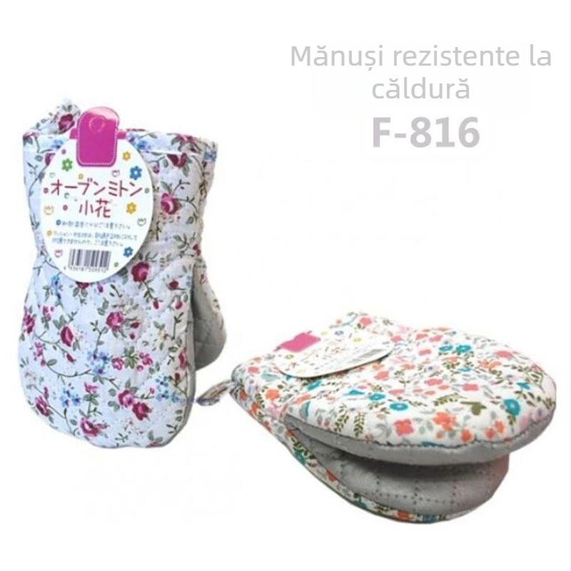 FUJISAKI mănuși groase anti-arzuri pentru femei, uz casnic, pentru coacere, cuptor cu microunde, izolație termică