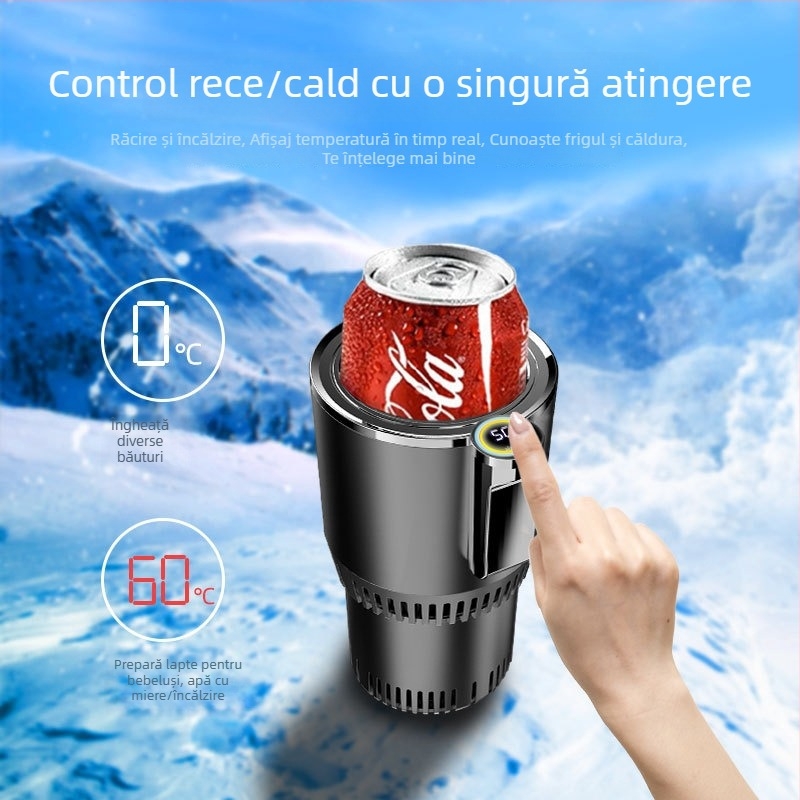 Ceașcă auto 12V pentru răcire și încălzire, ceașcă multifuncțională pentru băuturi calde și reci