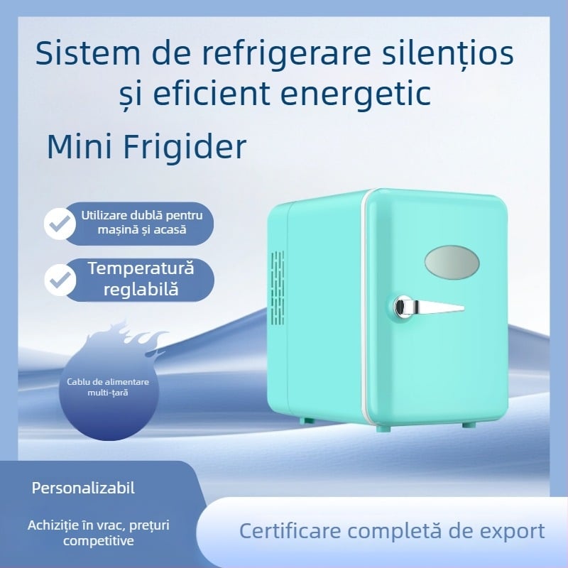 Mini frigider pentru cosmetică, răcire și încălzire, portabil pentru mașină și casă, până la 5 L, compact