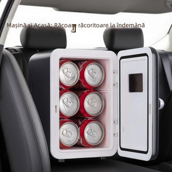 Frigider mini 4L cu răcire silențioasă, pentru birou sau mașină, compatibil OEM/etichetă privată