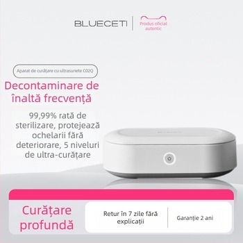 Blueceti Curățător Ultrasonic pentru Ochelari, Bijuterii și Îngrijire Dentară