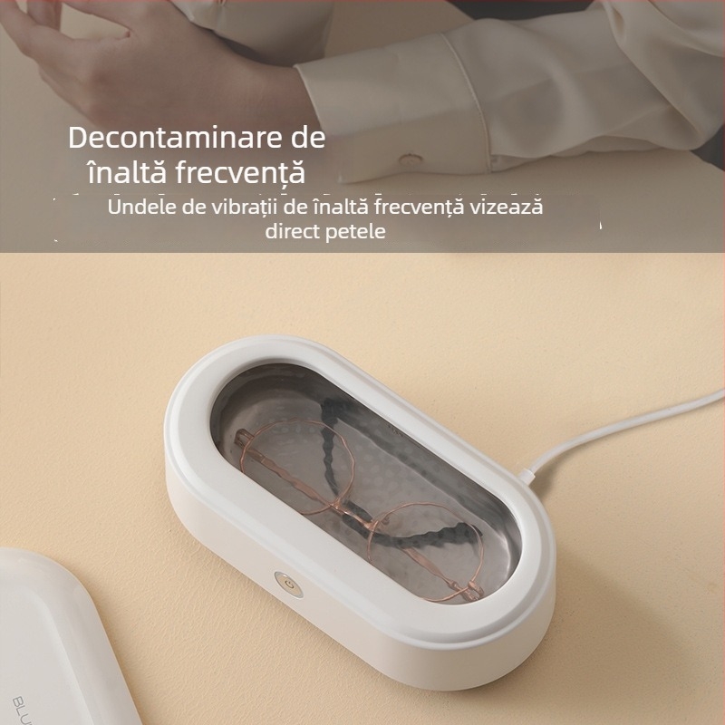 Blueceti Curățător Ultrasonic pentru Ochelari, Bijuterii și Îngrijire Dentară
