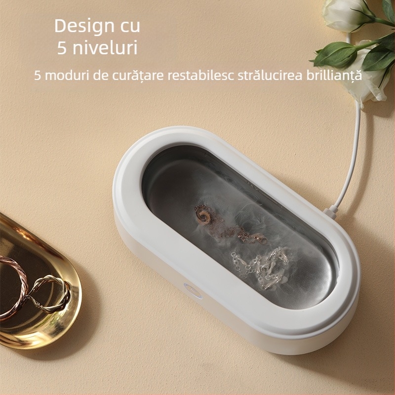 Blueceti Curățător Ultrasonic pentru Ochelari, Bijuterii și Îngrijire Dentară