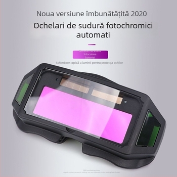 Ochelari de sudură cu auto-întunecare, design cu mai multe ferestre, pentru sudare MIG/MAG, protecție împotriva reflexiilor și a luminii puternice