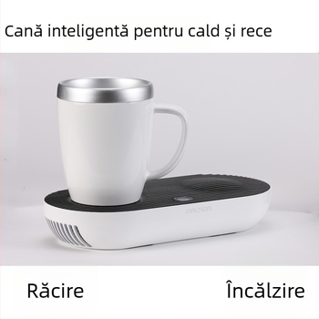 Ceașcă inteligentă pentru băuturi calde și reci, 2 în 1 încălzire și răcire, fierbător electric pentru birou, utilizare duală, oprire automată